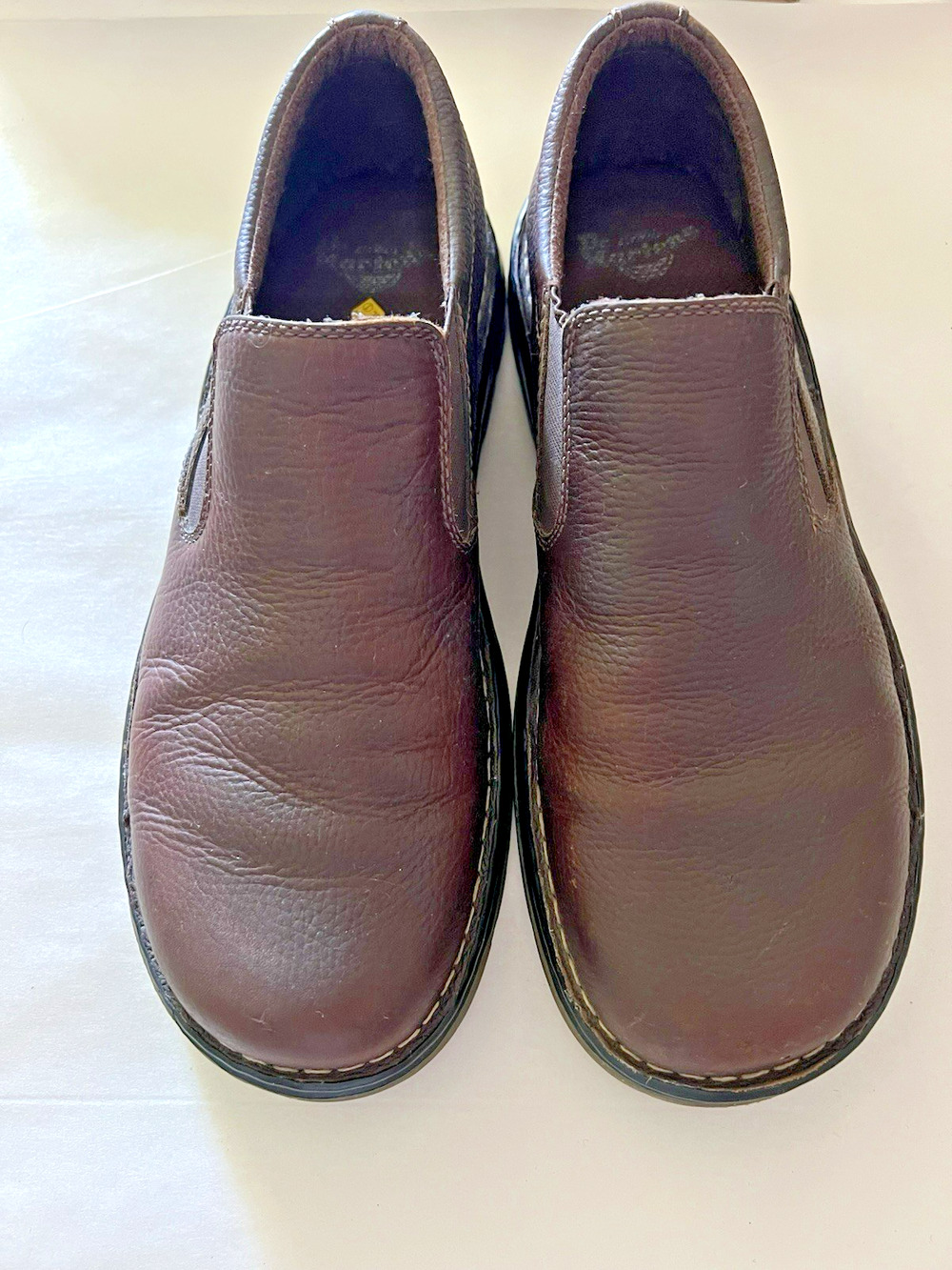 Dr. Martens Bryce Pebbled Leather Slip-On Shoes Loafers Men's Size 13 Brown